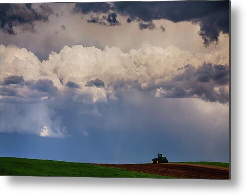 Agriculture Metal Print featuring the photograph Country Spring Storm #2 by James BO Insogna