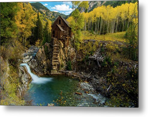 Crystal Mill Metal Print featuring the photograph Crystal Mill #1 by Gary Kochel