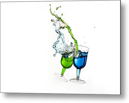 Alcohol Metal Print featuring the photograph Dancing Drinks by Peter Lakomy