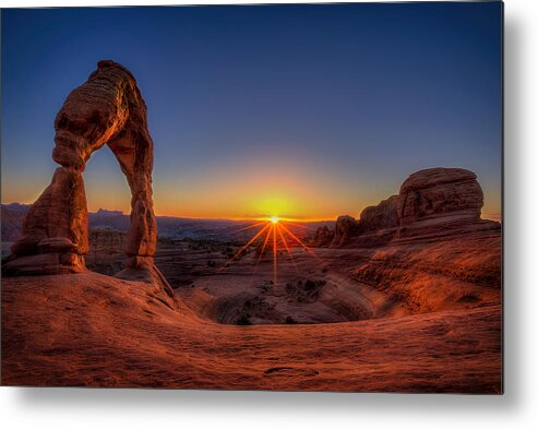 Arches National Park Metal Print featuring the photograph Delicate Sun #1 by Ryan Smith