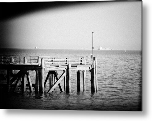 Pier Metal Print featuring the photograph End of the Pier #1 by Angela Aird