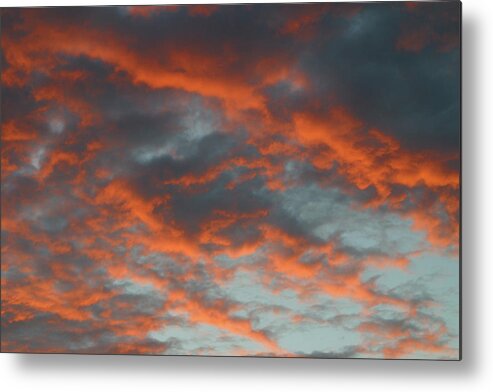 Horizontal Metal Print featuring the photograph Evening Sky #1 by Jack Dagley