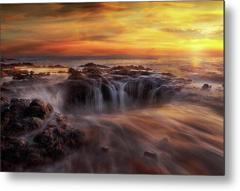 Thors Well Metal Print featuring the photograph Fire and Water #1 by David Gn