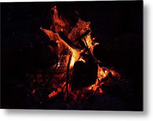 Fire Metal Print featuring the photograph Fire #1 by John Black