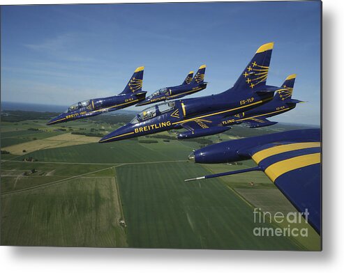Transportation Metal Print featuring the photograph Flying With The Aero L-39 Albatros #1 by Daniel Karlsson
