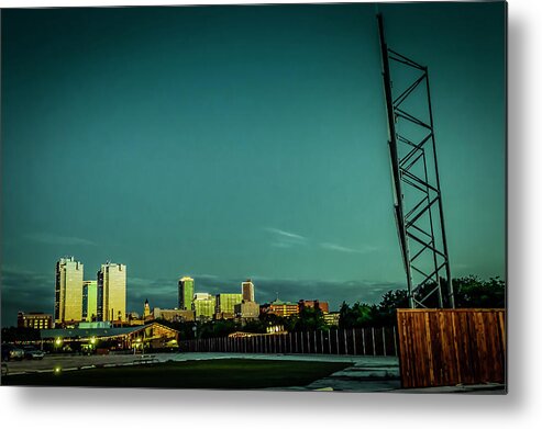 Cityscape Metal Print featuring the photograph Fortworth Texas Cityscape #2 by Brad Thornton