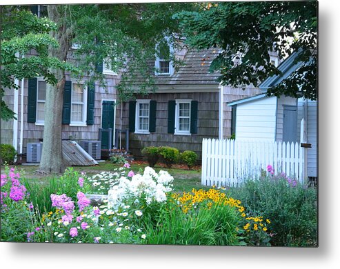  Metal Print featuring the photograph Gardens at the Burton-Ingram House - Lewes Delaware #1 by Kim Bemis