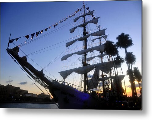 Arc Gloria Metal Print featuring the photograph Gloria in Tampa Bay #1 by David Lee Thompson