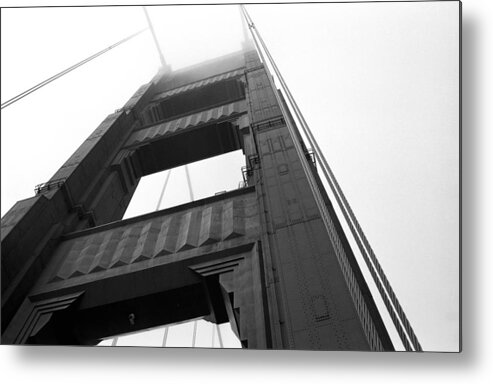 Bridge Metal Print featuring the photograph Golden Gate Tower 2 #1 by Mark Fuller