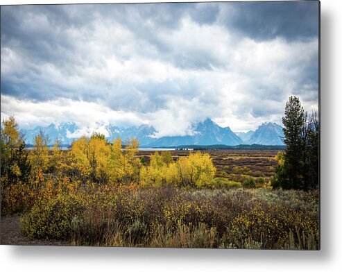 National Parks Metal Print featuring the photograph Grand Tetons #2 by Aileen Savage