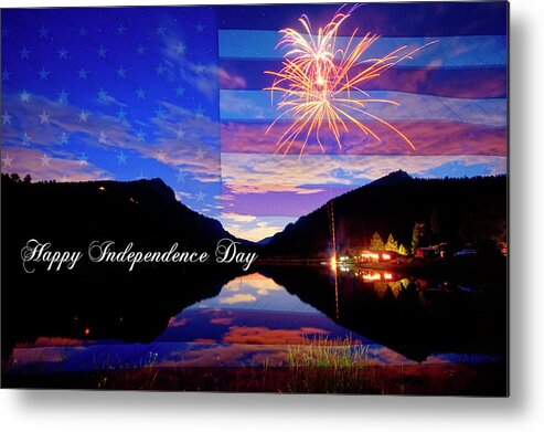 Fireworks Metal Print featuring the photograph Happy Independence Day #2 by James BO Insogna