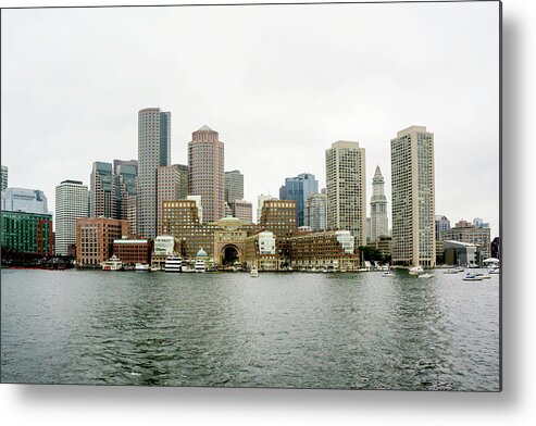 Boston Metal Print featuring the photograph Harbor View #1 by Greg Fortier