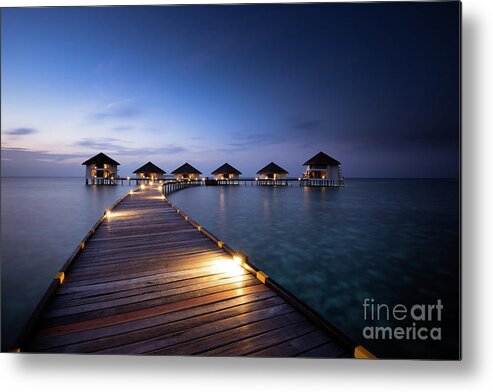 Architecture Metal Print featuring the photograph Honeymooners Paradise by Hannes Cmarits
