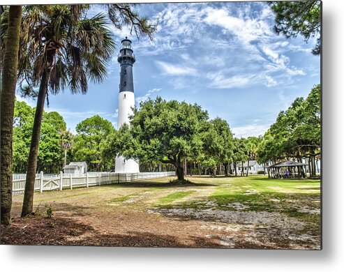 Hunting Island Metal Print featuring the photograph Hunting Island Lighthouse by Scott Hansen