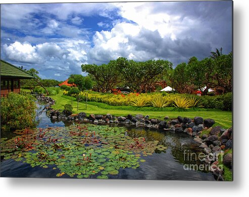 Landscape Metal Print featuring the photograph In Bali #1 by Charuhas Images