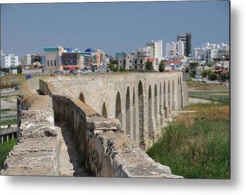 Larnaca Metal Print featuring the photograph Larnaca Aquaduct #1 by Jeremy Voisey