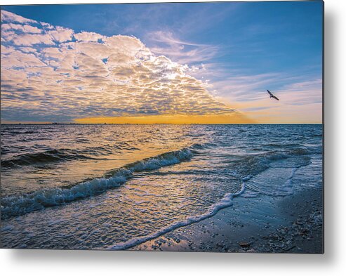 Sea Metal Print featuring the photograph Leading Edge #1 by Steven Ainsworth