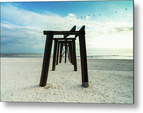 Gulf Of Mexico Metal Print featuring the photograph Life of a Pier II #1 by Raul Rodriguez