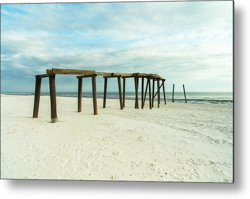Gulf Of Mexico Metal Print featuring the photograph Life of a Pier by Raul Rodriguez