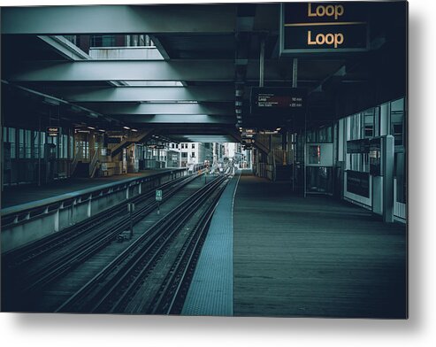 Chicago Metal Print featuring the photograph Lines to the Loop #2 by Nisah Cheatham