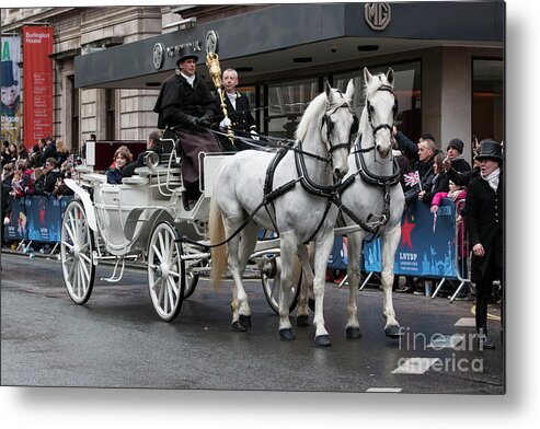 London New Years Day Parade 2017 Metal Print featuring the photograph London New Years Day Parade 2017 #1 by Roger Lighterness