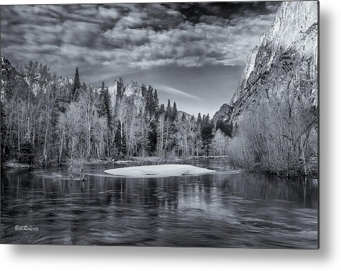 Merced River Metal Print featuring the photograph Merced River Scene #1 by Bill Roberts