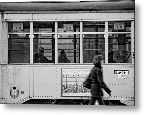 Milano Photographs Metal Print featuring the photograph Milano's tram #1 by Andrea Barbieri