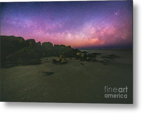 Milky Way Metal Print featuring the photograph Milky Way Beach #1 by Robert Loe