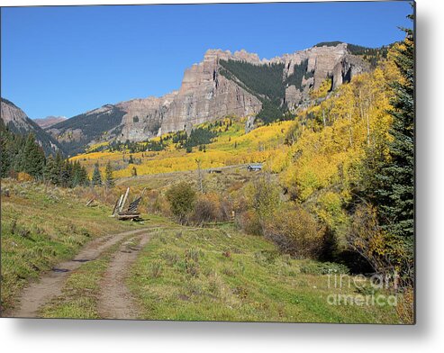 Colorado Aspen Landscape Metal Print featuring the photograph Mountain Home by Jim Garrison