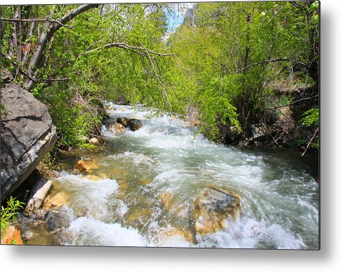 Autumn Metal Print featuring the photograph Mountain Stream by Mark Smith