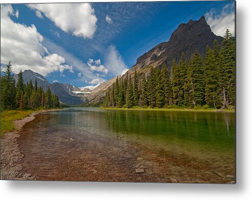 Nature Metal Print featuring the photograph Moutain Lake #1 by Sebastian Musial
