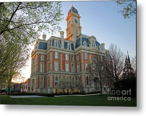 Noblesville Metal Print featuring the photograph Noblesville, Indiana Courthouse #1 by Steve Gass