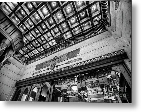 Utah Metal Print featuring the photograph Ogden's Historic Peery's Egyptian Theater At Night 2 by Gary Whitton
