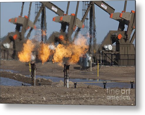 Energy Metal Print featuring the photograph Oil and Gas #1 by Jim West