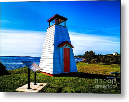 Canada Maritime Lighthouses Metal Print featuring the photograph Old Lighthouse #1 by Rick Bragan