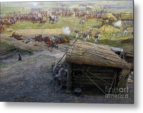 Details Metal Print featuring the photograph painting of Battle of Borodino by Vladi Alon