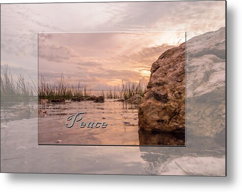 Peace Metal Print featuring the photograph Peace At Sunrise by Leticia Latocki