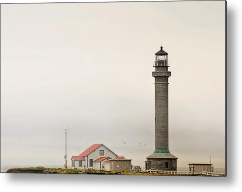Point Arena Lighthouse Metal Print featuring the photograph Point Arena Lighthouse CA #1 by Alexandra Till