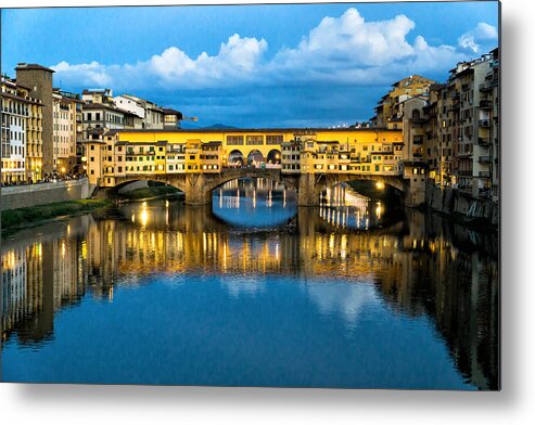 Ponte Vecchio Metal Print featuring the photograph Ponte Vecchio #1 by Weir Here And There