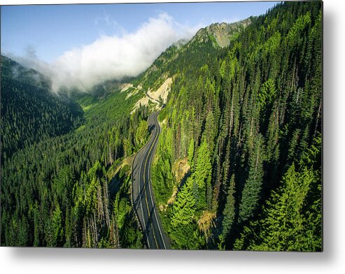 America Metal Print featuring the photograph Road to the Mountains #1 by Evgeny Vasenev