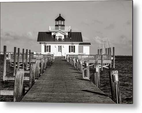 Roanoke Marshes Metal Print featuring the photograph Roanoke Marshes Lighthouse #1 by Mountain Dreams