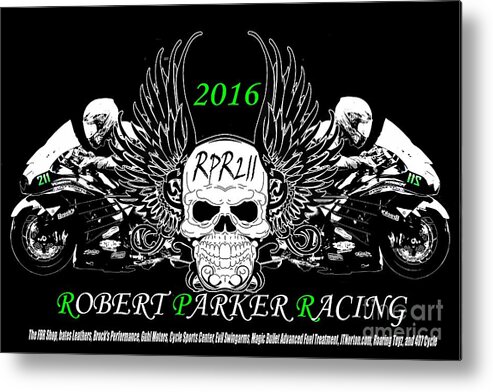 Racing Metal Print featuring the digital art Robert Parker T004 #1 by Jack Norton
