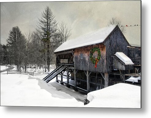 Christmas Metal Print featuring the photograph Rustic Holiday by Robin-Lee Vieira
