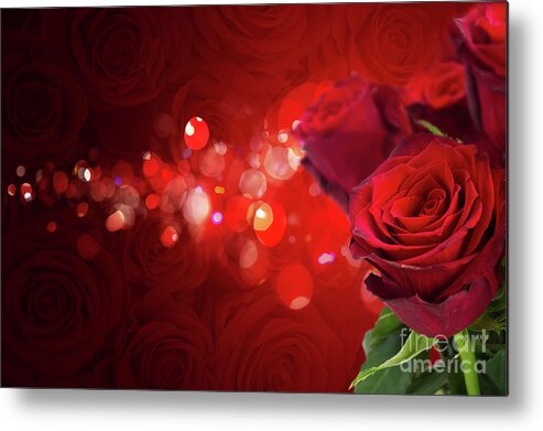 Rose Metal Print featuring the photograph Color of Love by Anastasy Yarmolovich