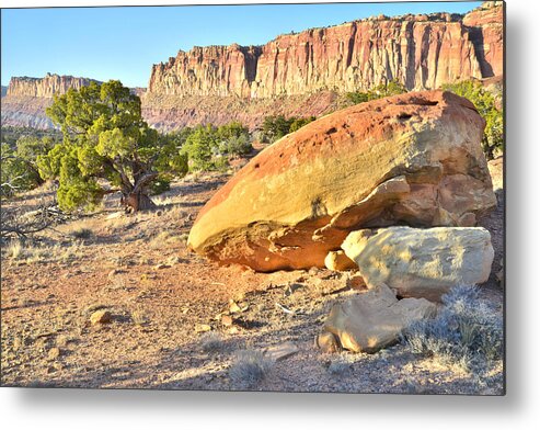 Capitol Reef National Park Metal Print featuring the photograph Scenic Drive in Capitol Reef #3 by Ray Mathis