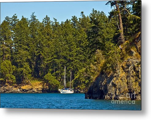  Metal Print featuring the photograph Secluded Anchorage #2 by Chuck Flewelling
