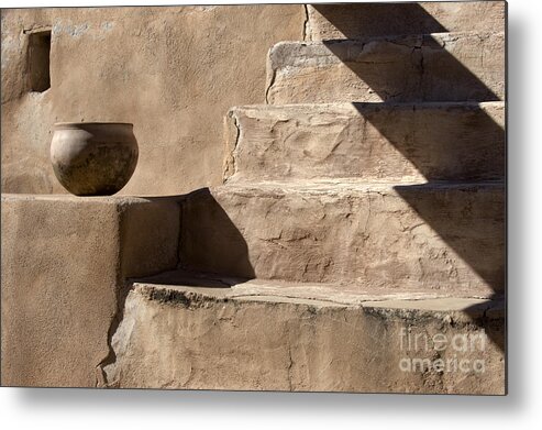 Bronstein Metal Print featuring the photograph Shadows of Tumacacori #1 by Sandra Bronstein