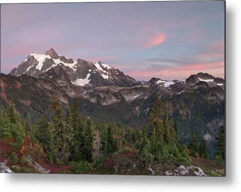 Mountains Metal Print featuring the photograph Shuksan After Sunset #1 by Michael Russell