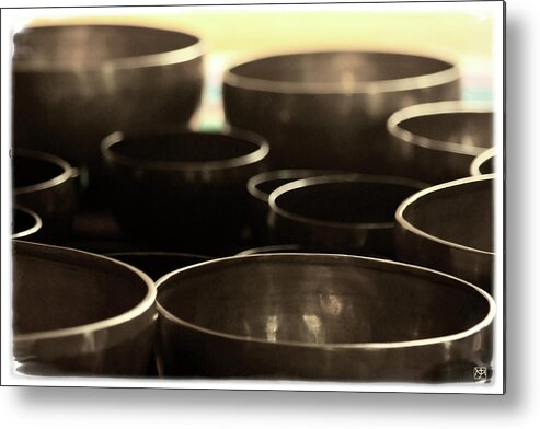 Bowls Metal Print featuring the photograph Singing Bowls #1 by John Meader