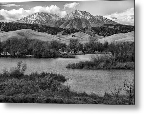 B&w Metal Print featuring the photograph Snow Diablo #2 by Robin Mayoff